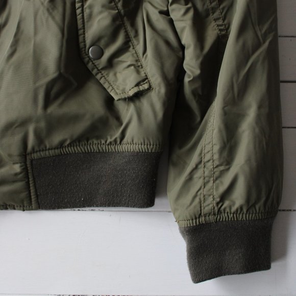Army Green Bomber Jacket, Size XS, GAP - Picture 6 of 10